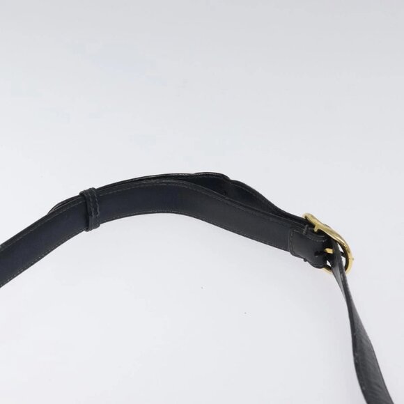 GUCCI Micro GG Canvas Shoulder Bag Navy Gold Auth ep8779 - Picture 9 of 16